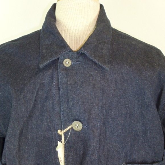 RALPH LAUREN DOUBLE RL RRL blue INDIGO Denim JAPAN Pollack barn coat XL NWT - Picture 3 of 8